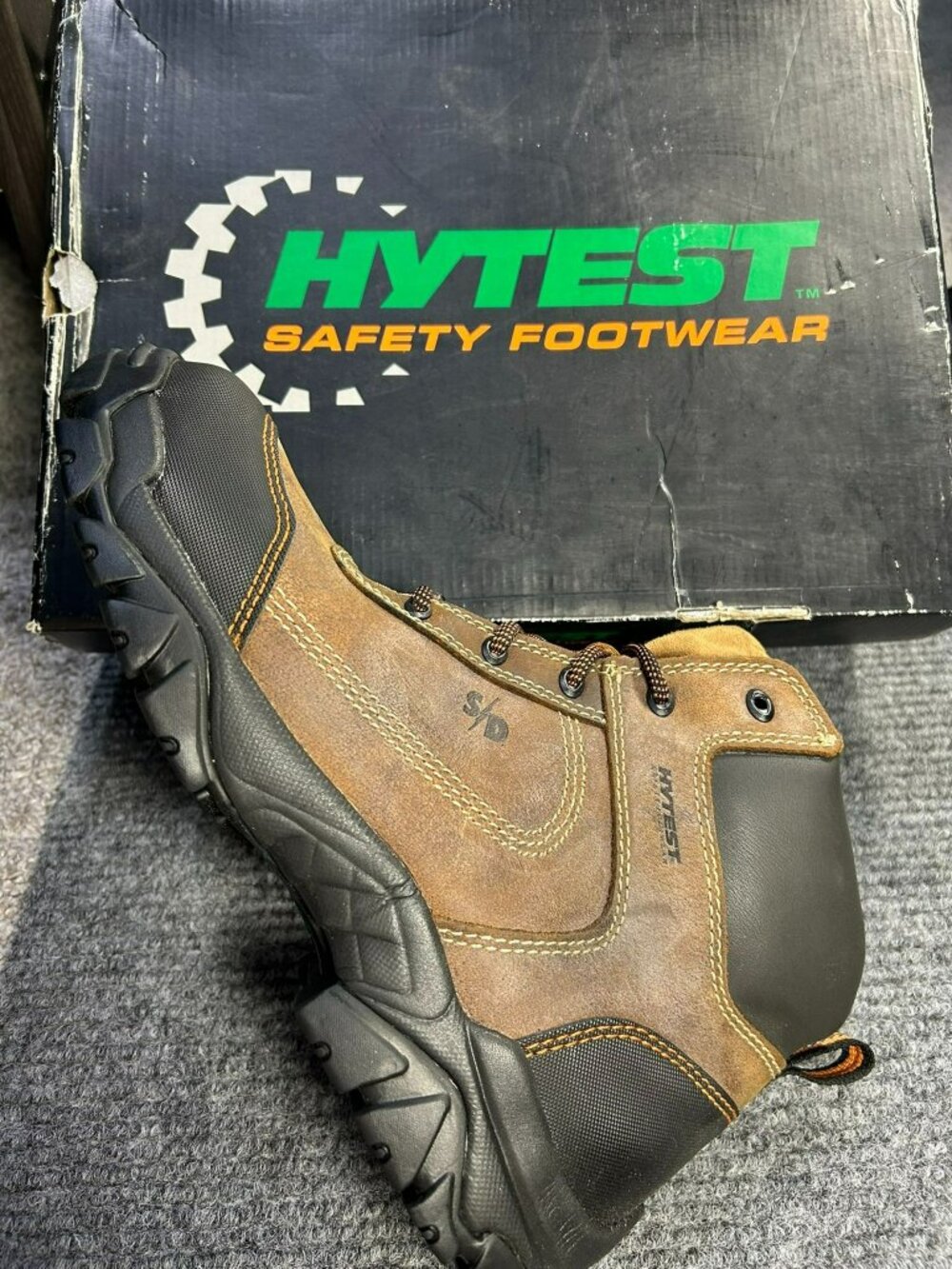 Hytest Hiker Brown Comp Toe SD Boots K1244110.5W Durable Safety Footwear For Men